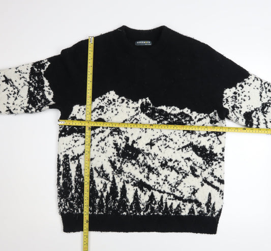 Womens UK Size L Marks and Spencer Black Pullover Jumper