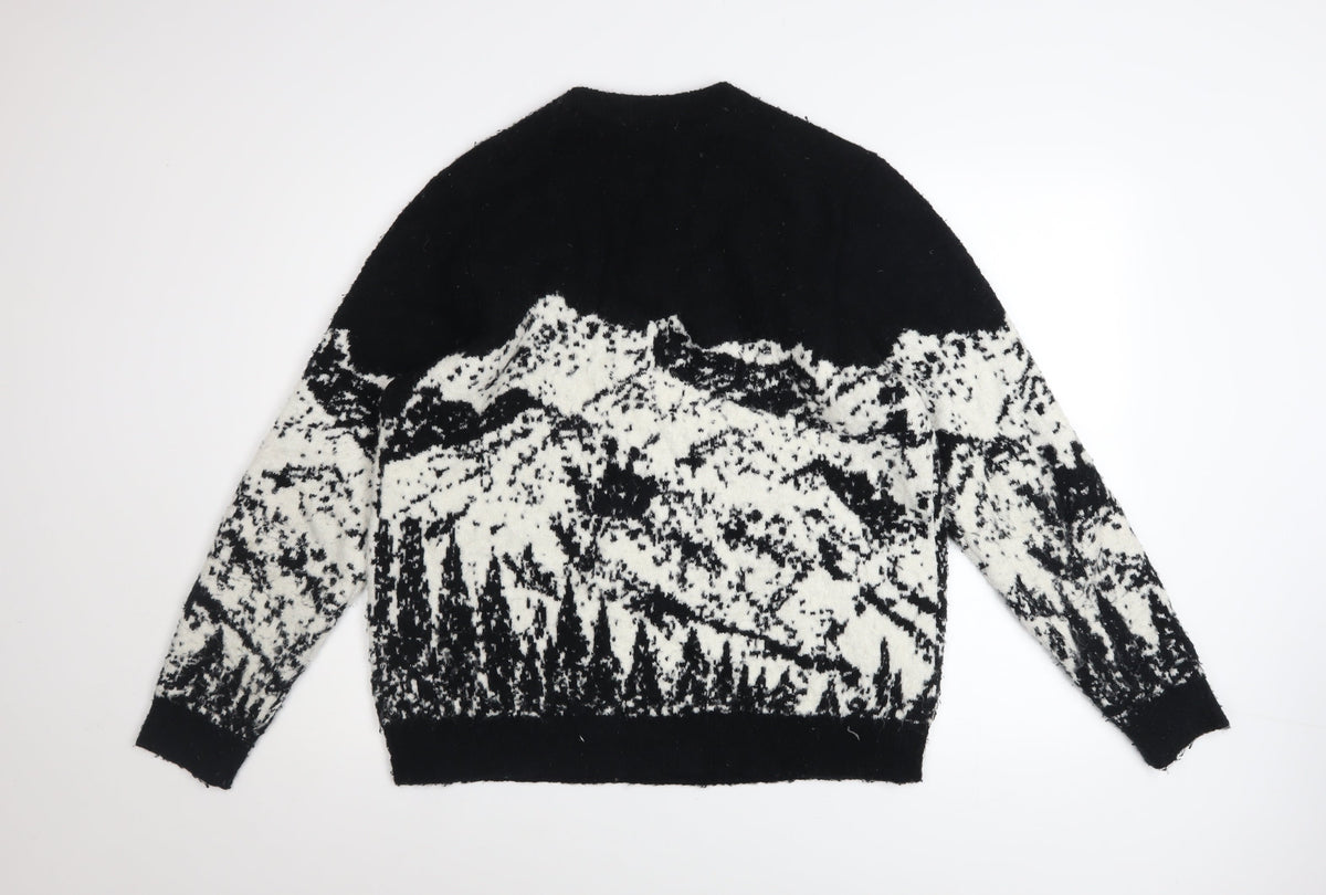 Womens UK Size L Marks and Spencer Black Pullover Jumper