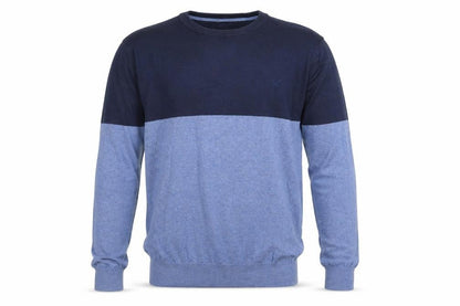 Crew Clothing Blue Cotton Pullover Jumper Size S