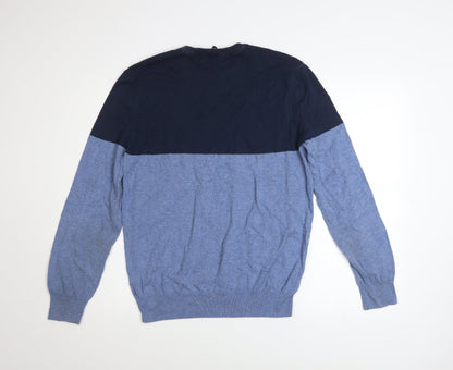 Crew Clothing Blue Cotton Pullover Jumper Size S
