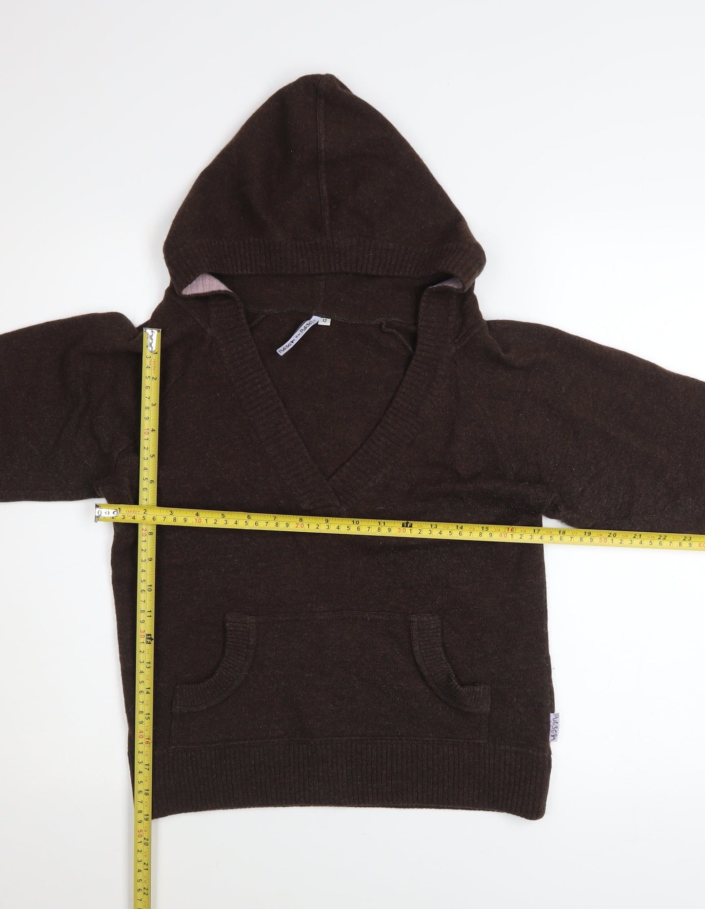 Womens UK Size 12 Puresun Brown Pullover Jumper