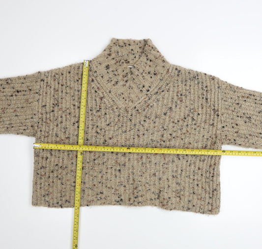 Womens UK Size M NEXT Beige Pullover Jumper