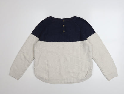 Womens UK Size 8 Fat Face Multicoloured Pullover Jumper