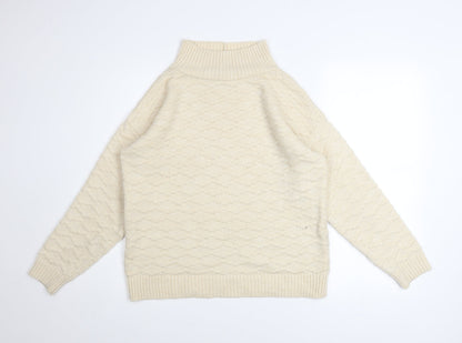 Womens UK Size S NEXT Ivory Pullover Jumper