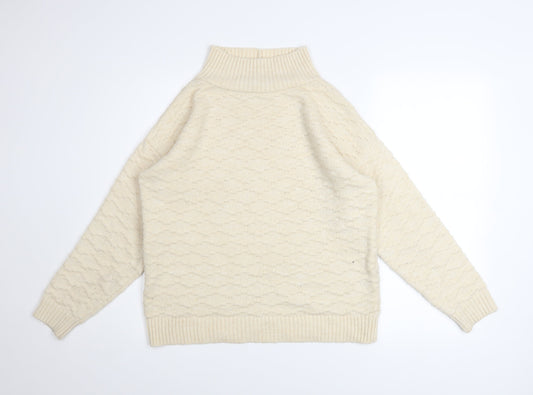 Womens UK Size S NEXT Ivory Pullover Jumper