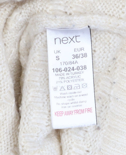 Womens UK Size S NEXT Ivory Pullover Jumper