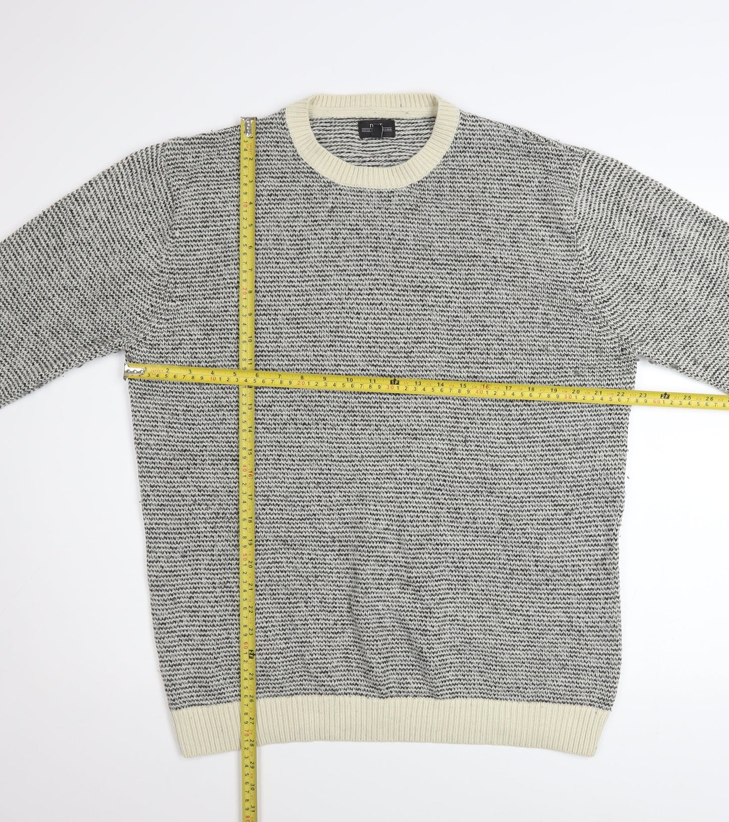 Mens UK Size XL NEXT Grey Pullover Jumper
