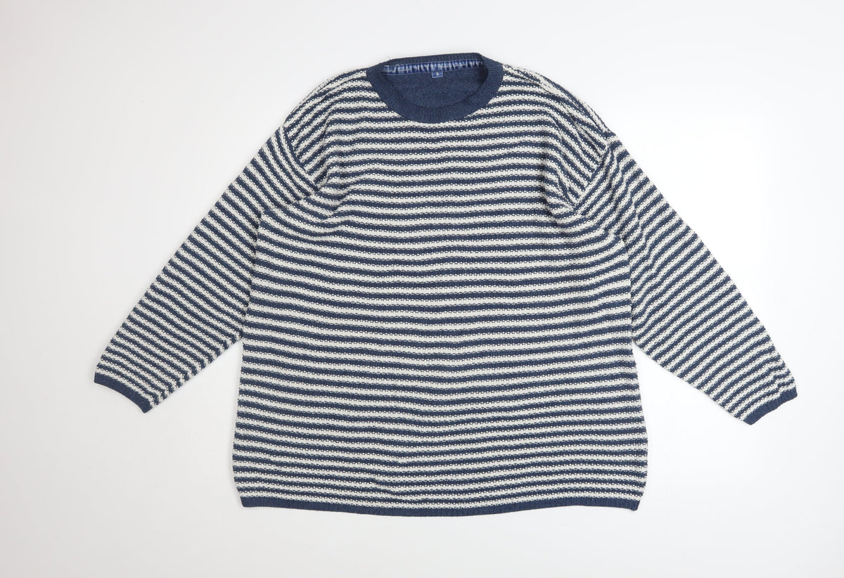 Mens UK Size S NEXT Blue Pullover Jumper