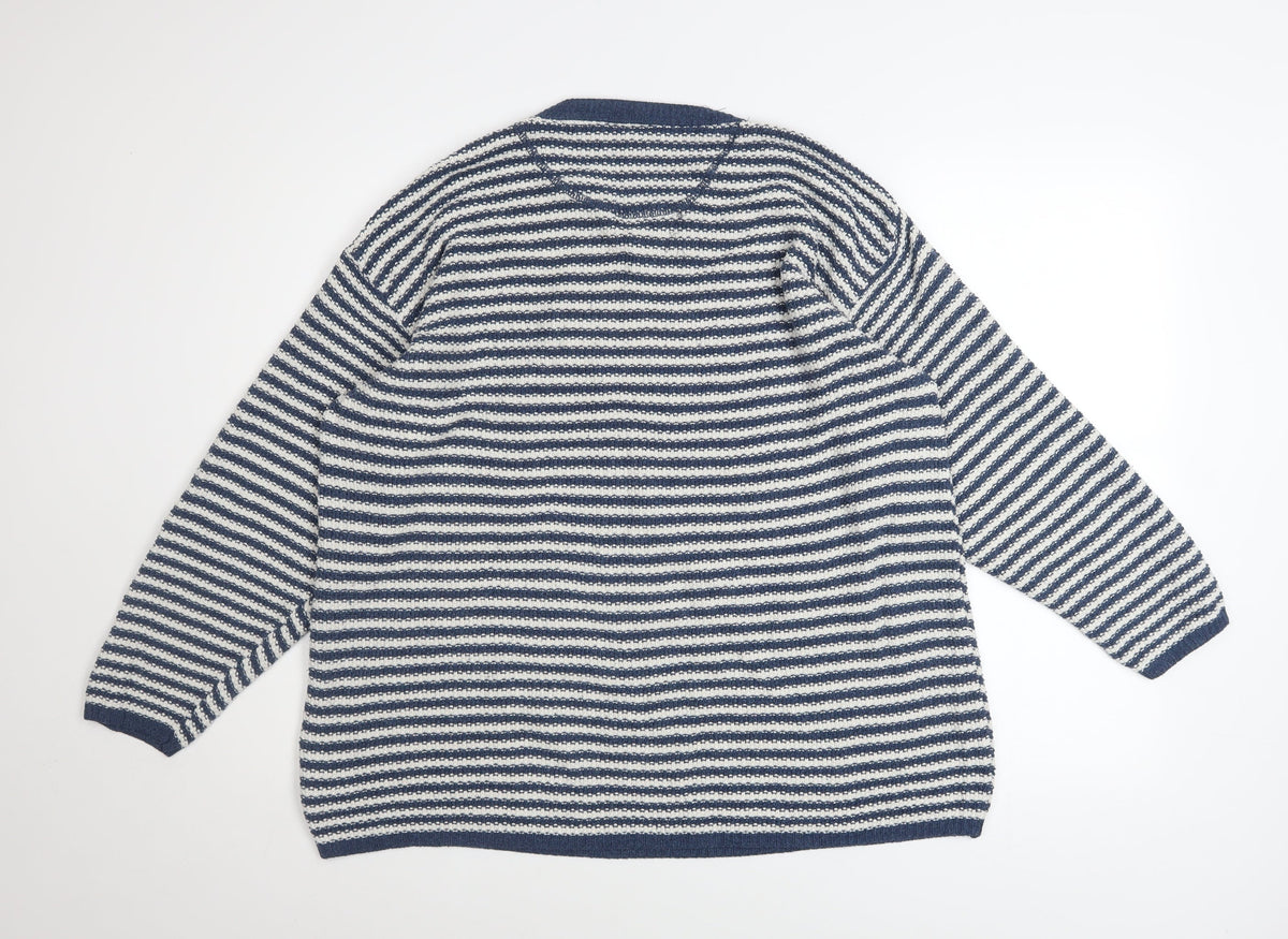 Mens UK Size S NEXT Blue Pullover Jumper