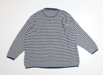 Mens UK Size S NEXT Blue Pullover Jumper