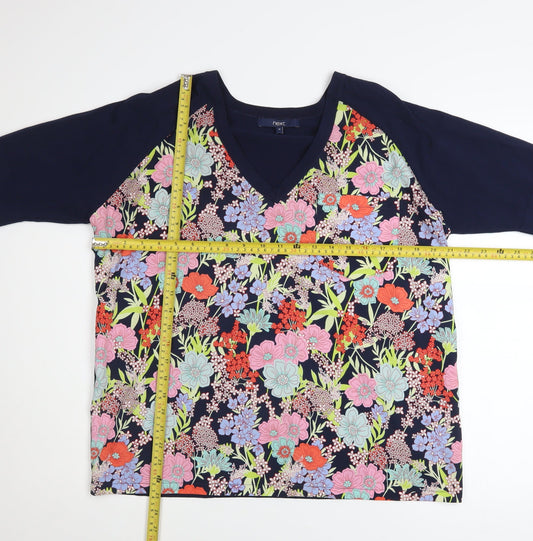 Womens UK Size 16 NEXT Multicoloured Tunic Blouse