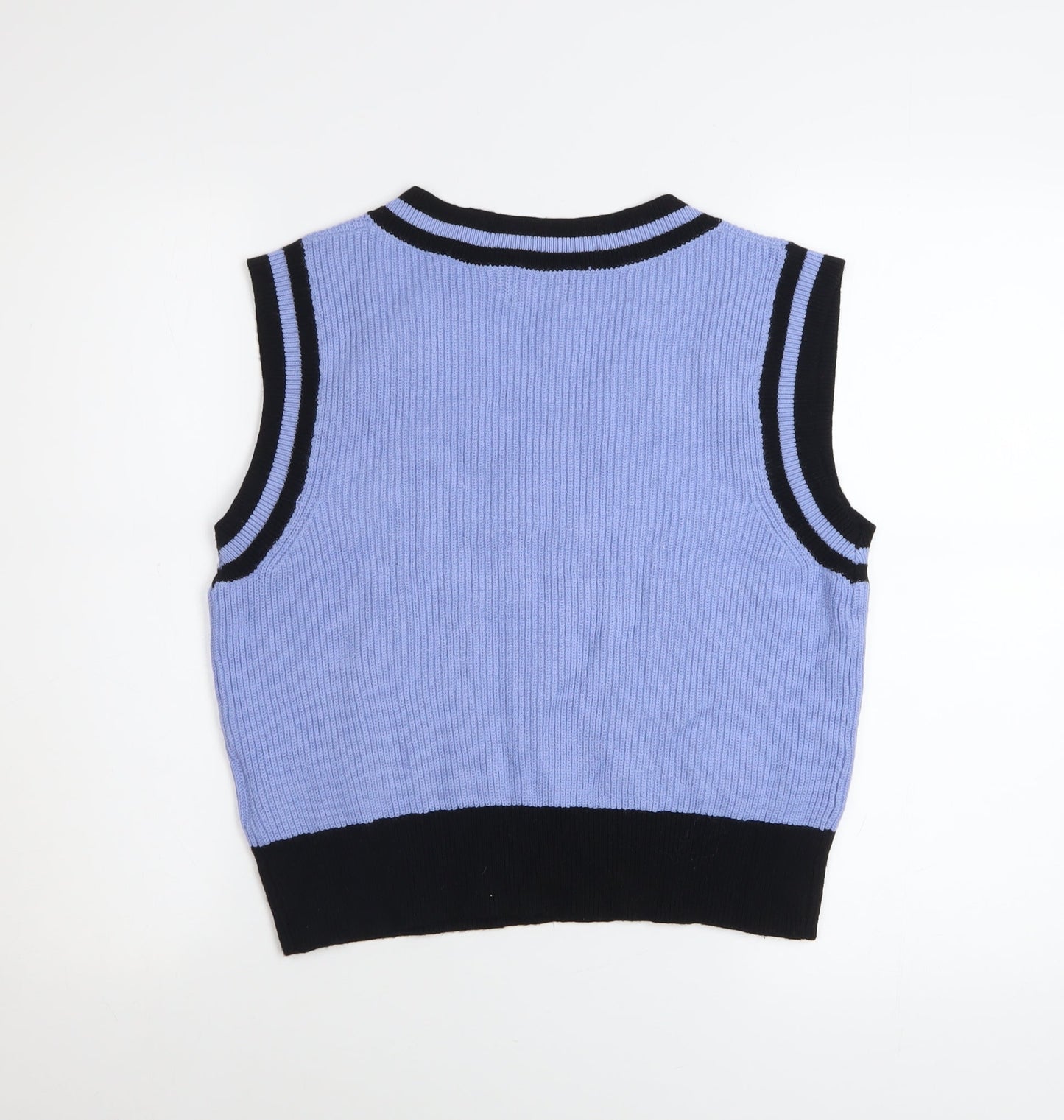 Womens UK Size S Brave Soul Blue Vest Jumper