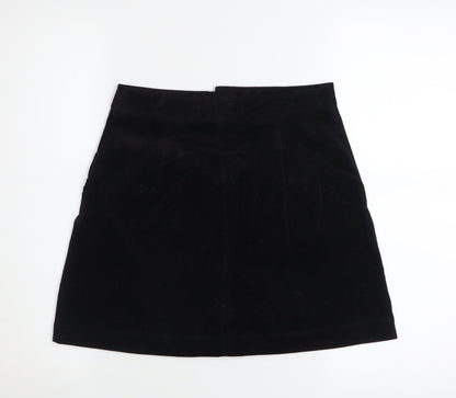Womens UK Size S Zara A-Line Corduroy Skirt