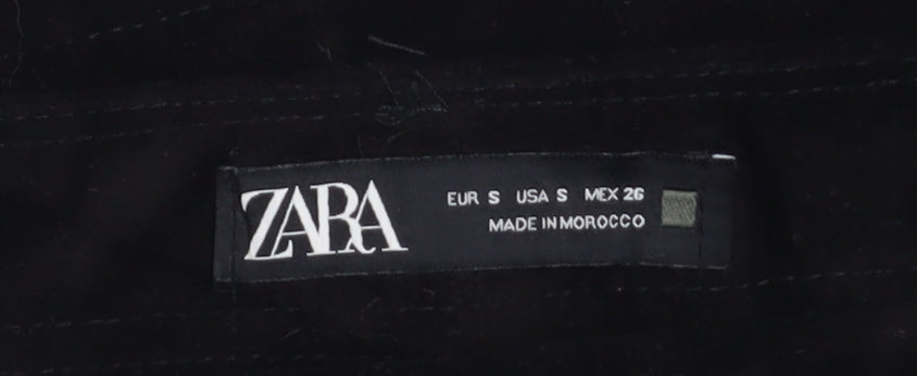 Womens UK Size S Zara A-Line Corduroy Skirt