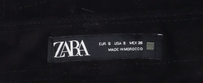 Womens UK Size S Zara A-Line Corduroy Skirt