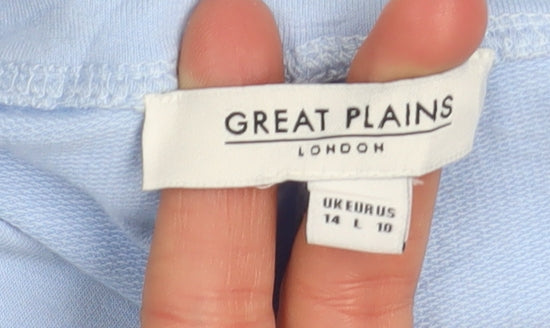 Womens UK Size 14 Great Plains Blue Pullover Sweatshirt