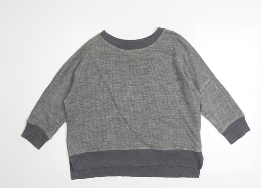 Womens UK Size M Zara Grey Pullover Sweatshirt