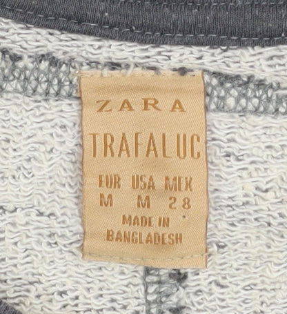 Womens UK Size M Zara Grey Pullover Sweatshirt