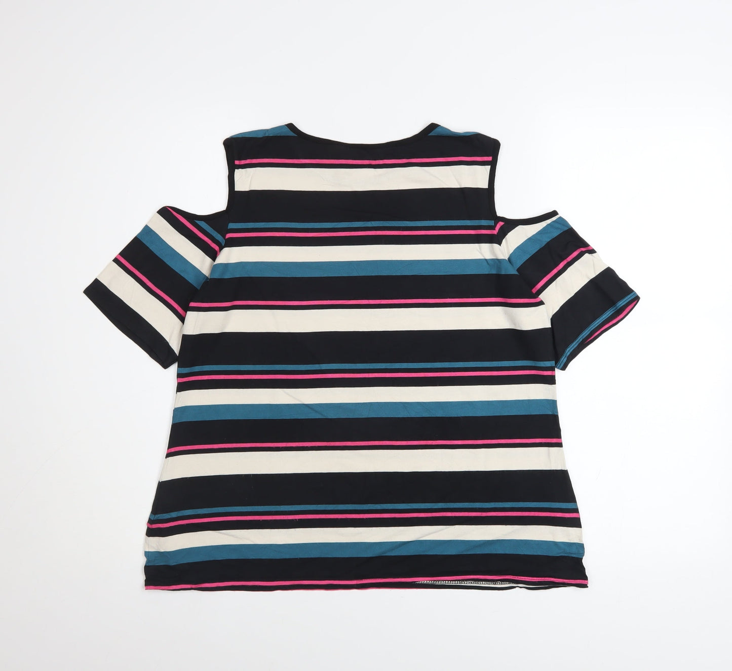 Womens UK Size 16 Dorothy Perkins Multicoloured Basic T-Shirt
