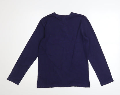 Boys UK Size 9-10 Years Mini Boden Blue Basic T-Shirt