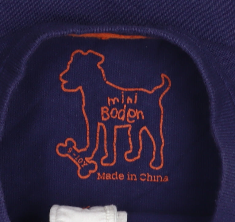 Boys UK Size 9-10 Years Mini Boden Blue Basic T-Shirt