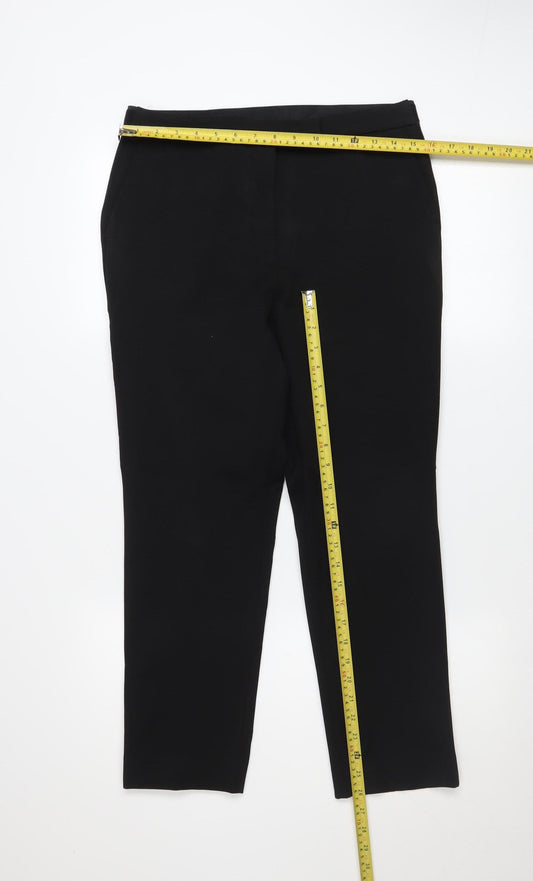 Womens UK Size 12 Marks and Spencer Slim Fit Business Casual Workwear Black Trou