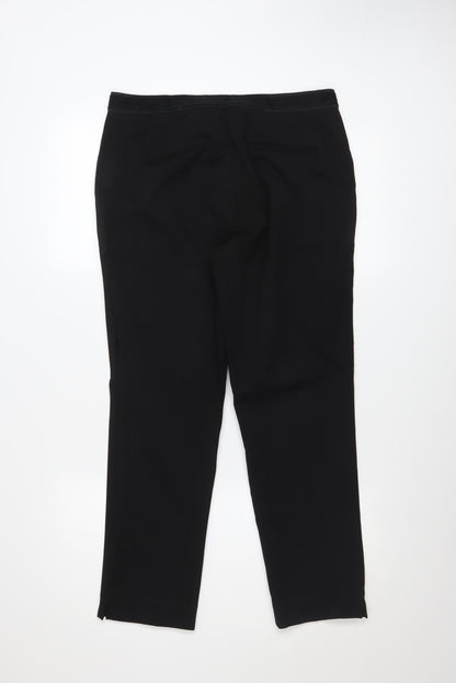Womens UK Size 12 Marks and Spencer Slim Fit Business Casual Workwear Black Trou