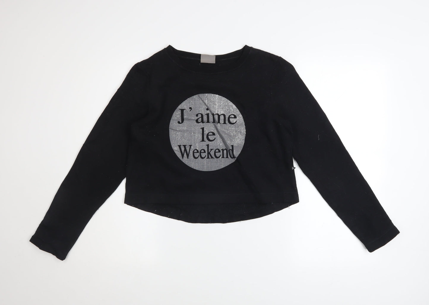 Womens UK Size S VERO MODA Black Pullover Sweatshirt
