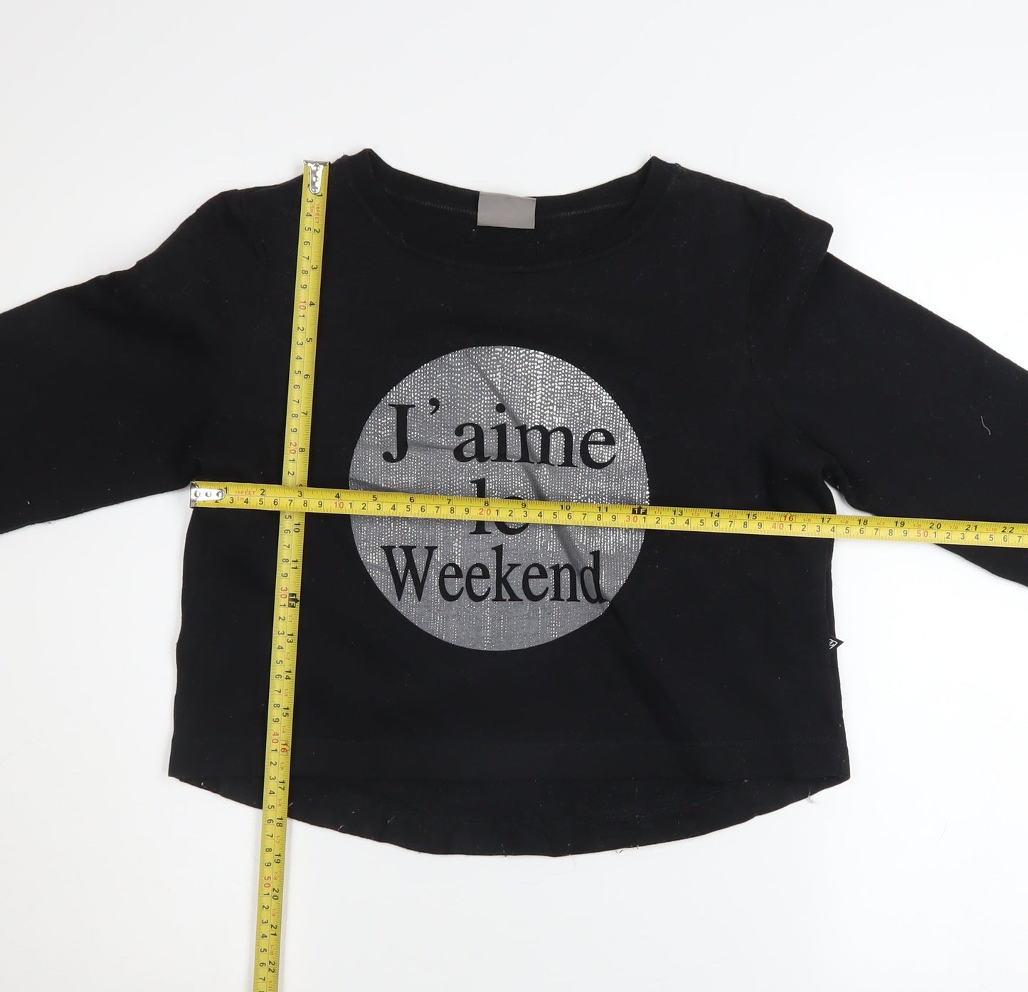 Womens UK Size S VERO MODA Black Pullover Sweatshirt