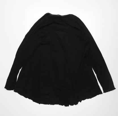 Womens UK Size S Zara Black Tunic Blouse