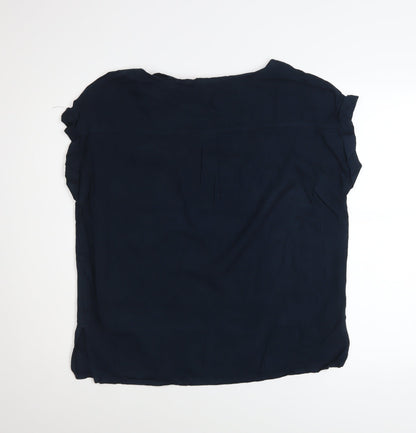 Womens UK Size 14 NEXT Blue Basic Blouse