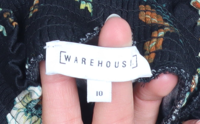 Womens UK Size 10 Warehouse Fit & Flare Dress