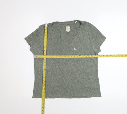 Womens UK Size 8 Jack Wills Green Basic T-Shirt