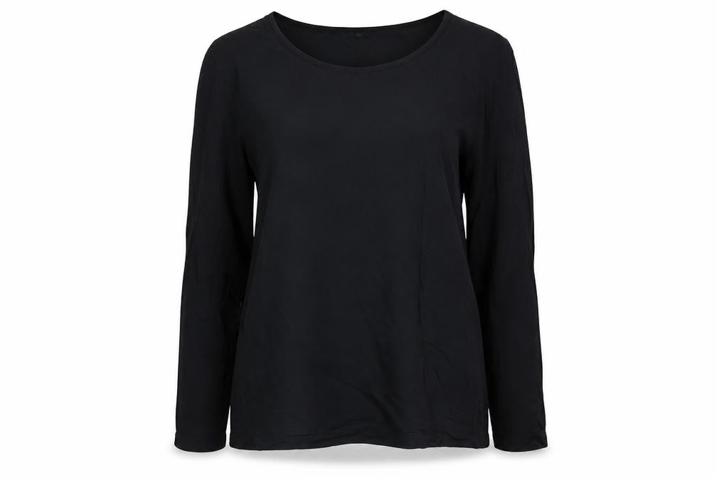 Womens UK Size M Jigsaw Black Basic Blouse
