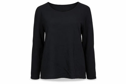 Womens UK Size M Jigsaw Black Basic Blouse