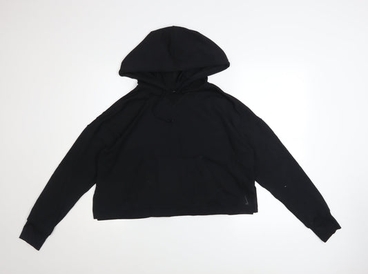 Womens UK Size M Nike Black Pullover Hoodie