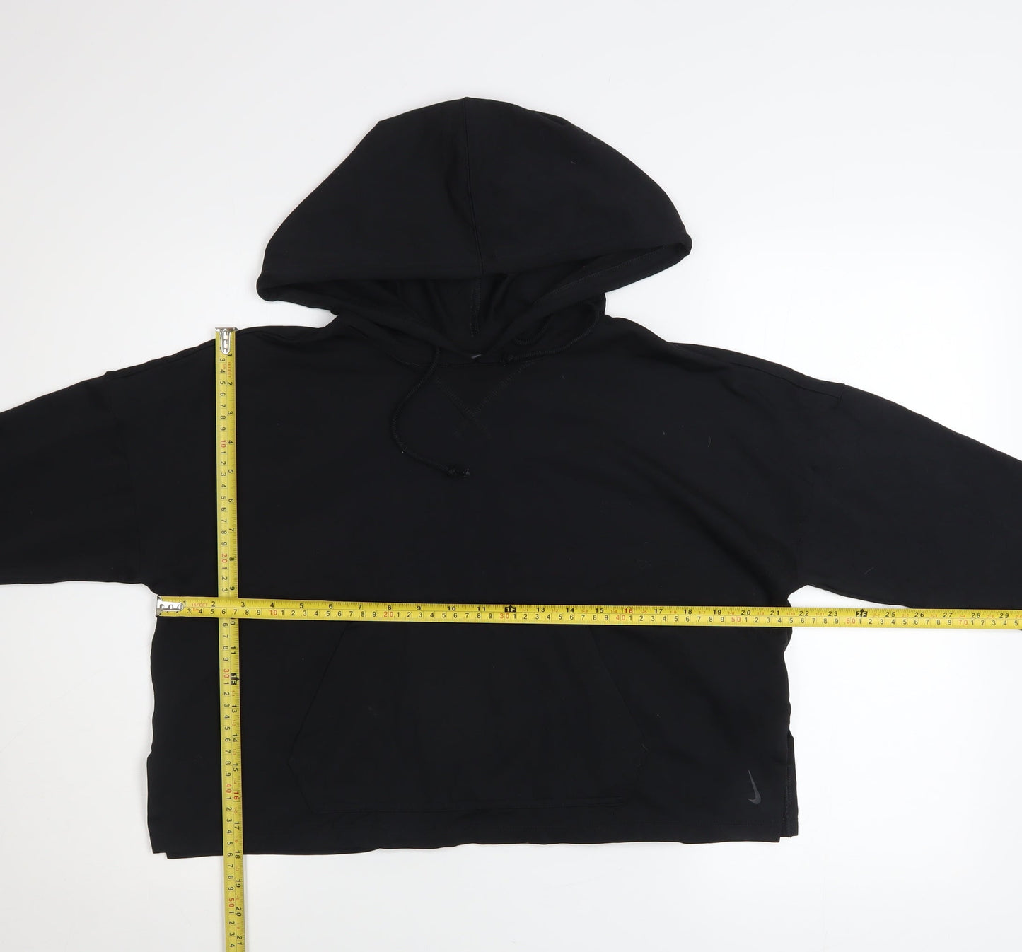 Womens UK Size M Nike Black Pullover Hoodie