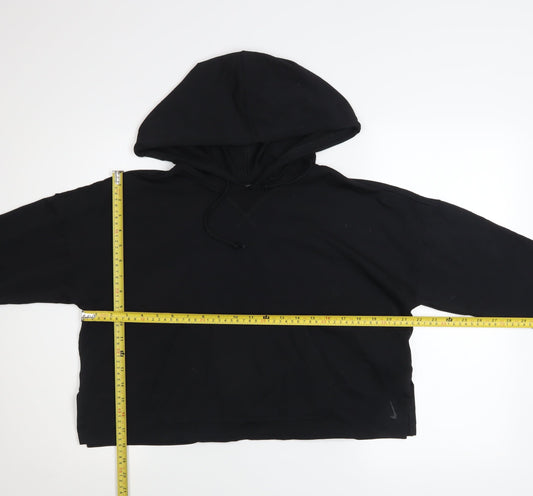 Womens UK Size M Nike Black Pullover Hoodie