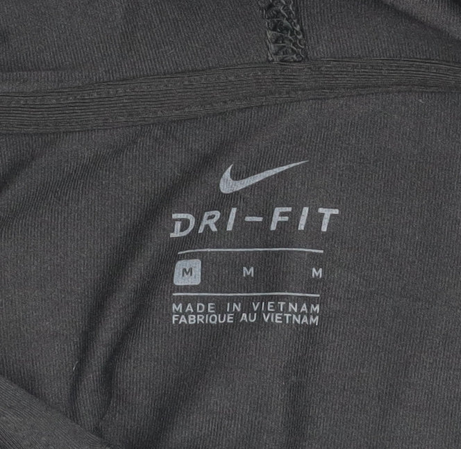 Womens UK Size M Nike Black Pullover Hoodie