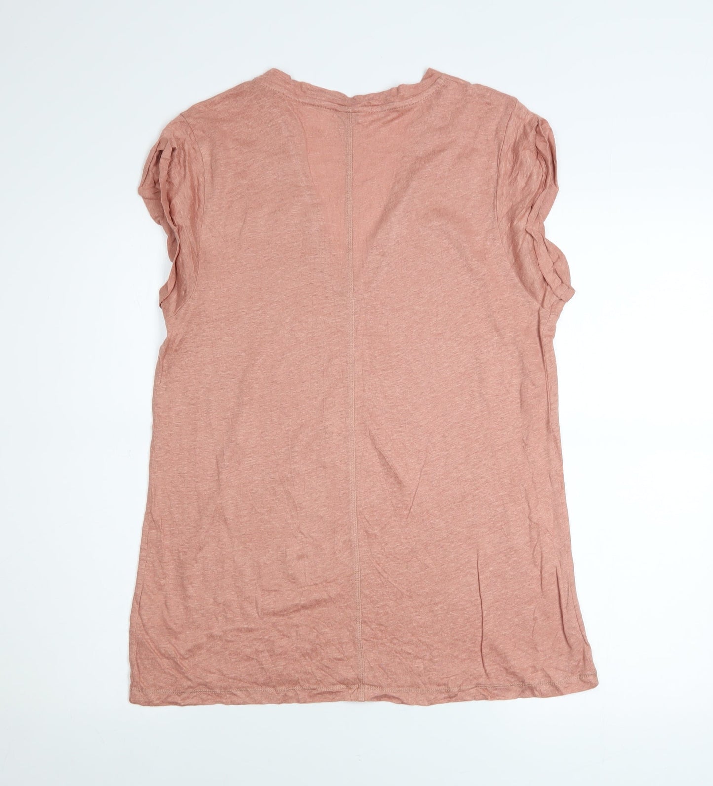 Womens UK Size L Jigsaw Pink Basic T-Shirt