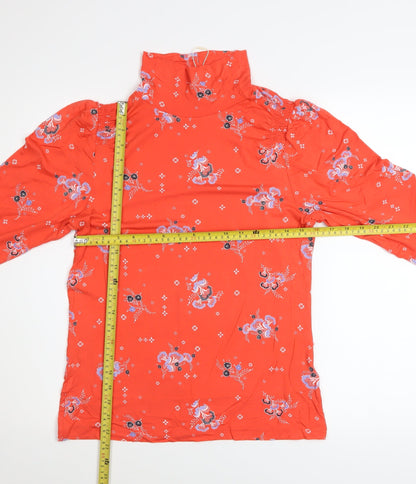 Womens UK Size 12 Marks and Spencer Red Tunic Blouse
