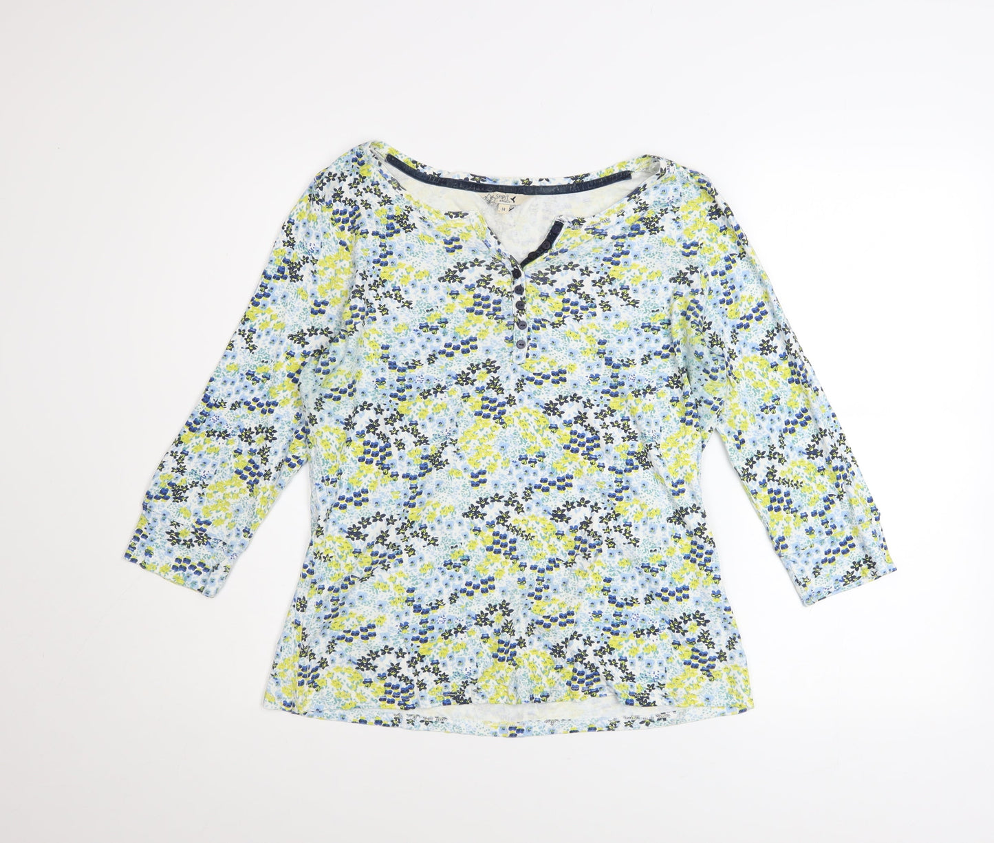 Womens UK Size 14 Spirit at M&Co Ivory Basic T-Shirt