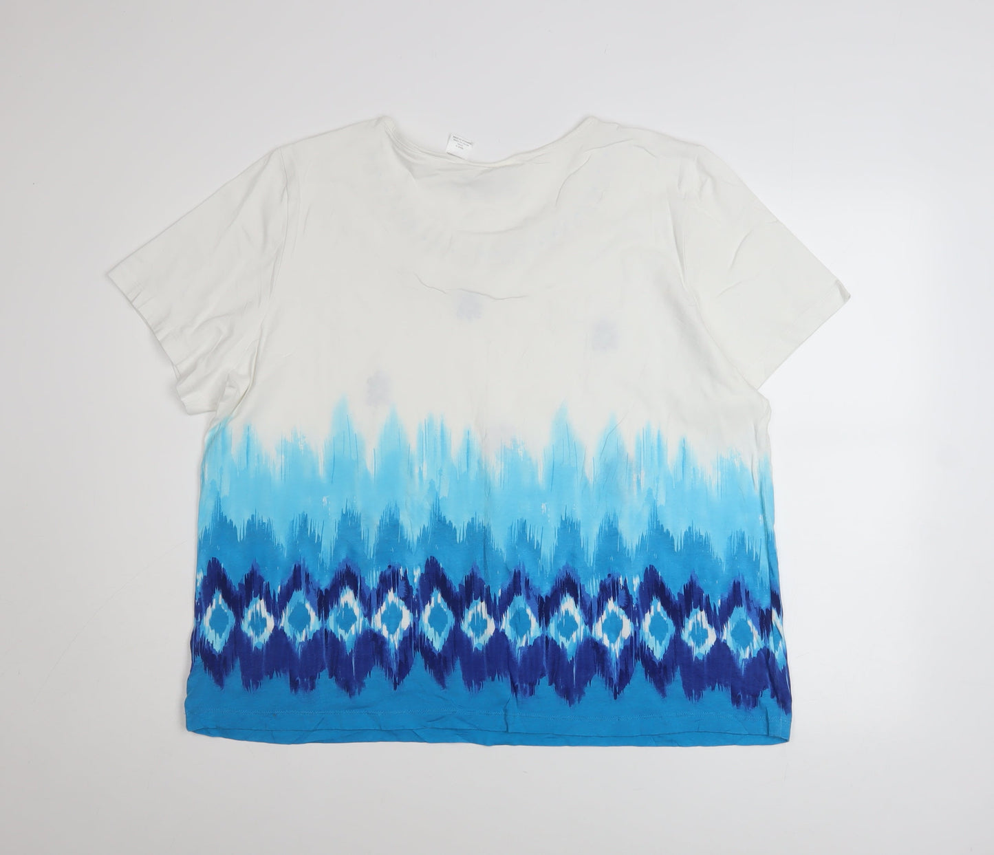 Womens UK Size XL Alfred Dunner Blue Basic T-Shirt