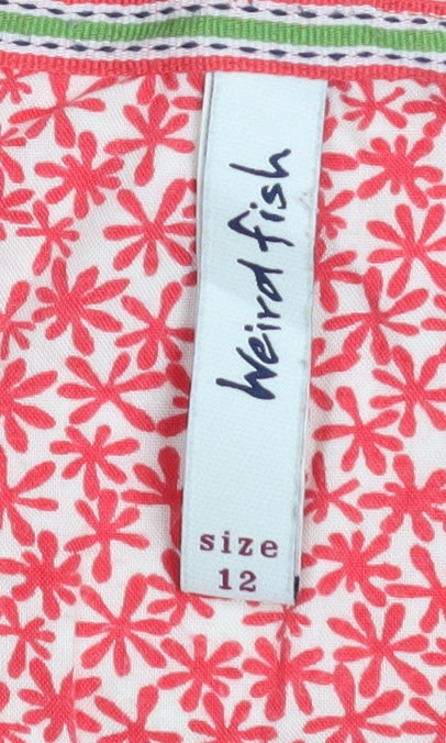 Womens UK Size 12 Weird Fish T-Shirt Dress