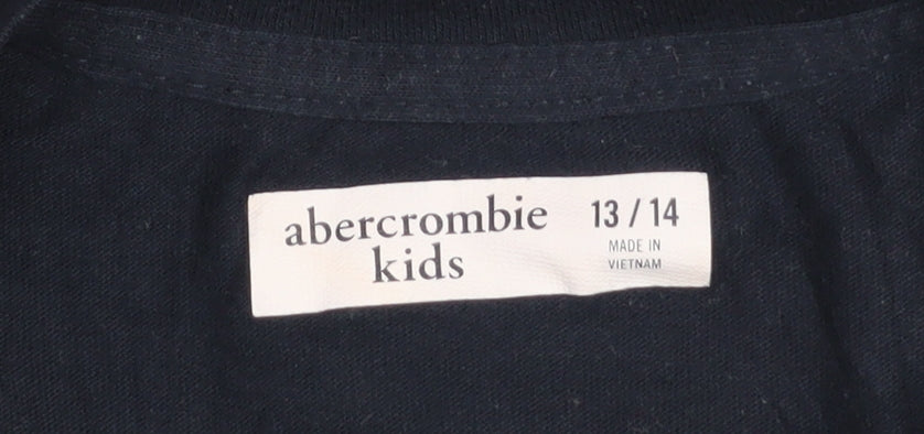 Boys UK Size 13-14 Years abercrombie kids Blue Basic T-Shirt