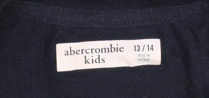 Boys UK Size 13-14 Years abercrombie kids Blue Basic T-Shirt