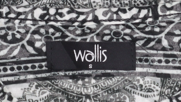 Womens UK Size S Wallis Grey Basic T-Shirt