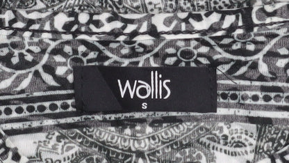 Womens UK Size S Wallis Grey Basic T-Shirt