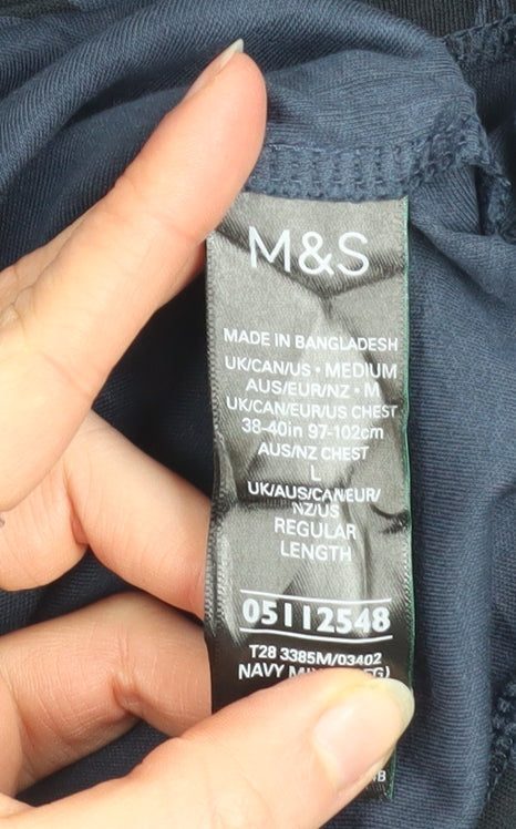 Mens UK Size M Marks and Spencer 100% Cotton Polo Shirt