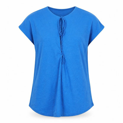 Womens UK Size 8 Marks and Spencer Blue Tunic Blouse